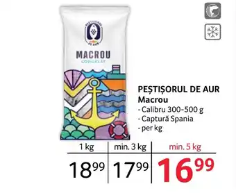 Selgros PEȘTIŞORUL DE AUR Macrou Ofertă