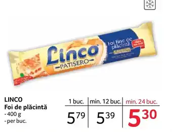Selgros LINCO Foi de plăcintă Ofertă