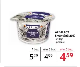 Selgros ALBALACT Smântână 20% Ofertă
