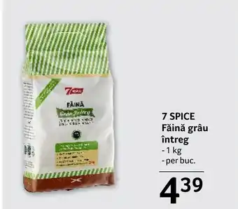 Selgros 7 SPICE Făină grâu întreg Ofertă