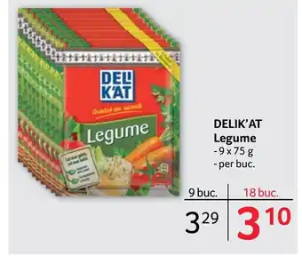 Selgros DELIK'AT Legume Ofertă