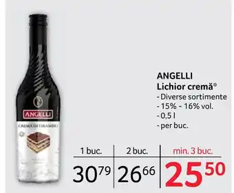 Selgros ANGELLI Lichior cremă Ofertă