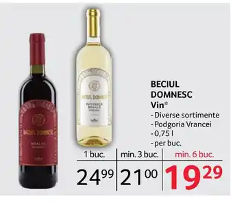 Selgros BECIUL DOMNESC Vin Ofertă