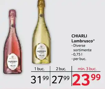 Selgros CHIARLI Lambrusco Ofertă