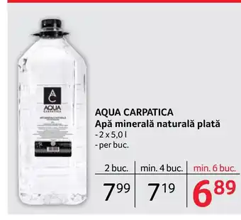 Selgros AQUA CARPATICA Apă minerală naturală plată Ofertă