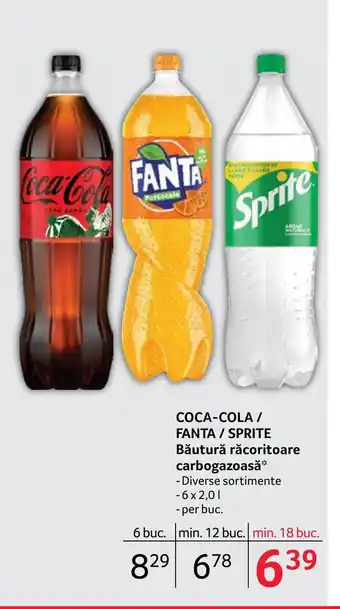 Selgros COCA-COLA / FANTA / SPRITE Băutură răcoritoare carbogazoasă Ofertă