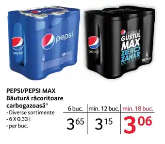 PEPSI/PEPSI MAX Băutură răcoritoare carbogazoasă