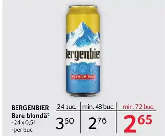 Selgros BERGENBIER Bere blondă Ofertă