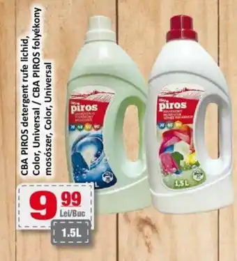 CBA CBA PIROS detergent rufe lichid, Color, Universal / CBA PIROS folyékony mosószer, Color, Universal Ofertă