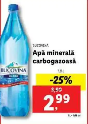Lidl BUCOVINA Apă minerală carbogazoasă Ofertă