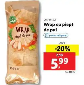 Lidl Wrap cu piept de pui Ofertă