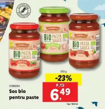 Lidl COMBINO Sos bio pentru paste Ofertă