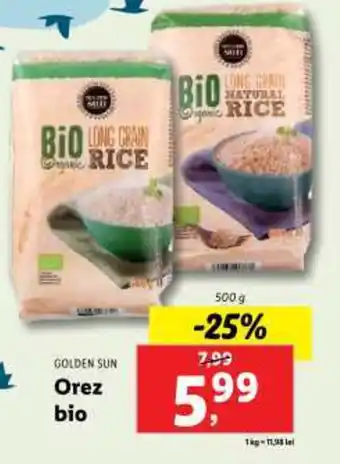 Lidl GOLDEN SUN Orez bio Ofertă