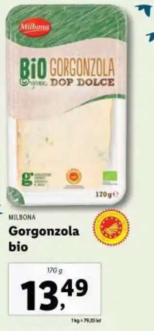 Lidl MILBONA Gorgonzola bio Ofertă