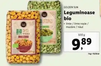 Lidl GOLDEN SUN Leguminoase bio Ofertă