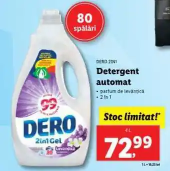 Lidl DERO 2IN1 Detergent automat Ofertă