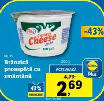 Lidl Brânzică proaspătă cu smântână Ofertă