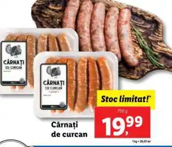 Lidl Cârnaţi de curcan Ofertă
