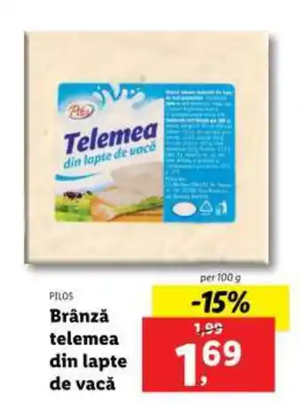 Lidl PILOS Brânză telemea din lapte de vacă Ofertă