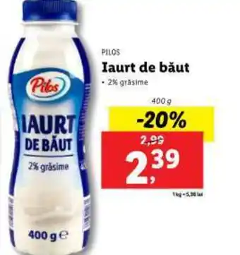 Lidl PILOS Iaurt de băut Ofertă
