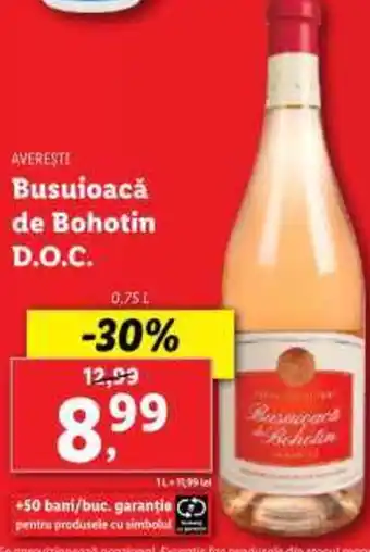AVEREŞTI Busuioacă de Bohotin D.O.C.