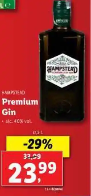 Lidl HAMPSTEAD Premium Gin Ofertă