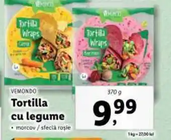 Lidl VEMONDO Tortilla cu legume Ofertă