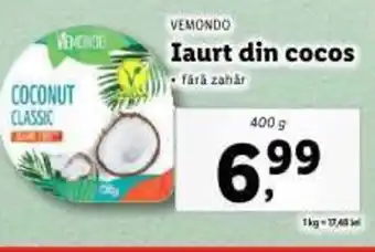 Lidl VEMONDO Iaurt din cocos Ofertă