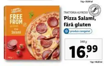 Lidl TRATTORIA ALFREDO Pizza Salami, fără gluten Ofertă