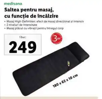 Saltea pentru masaj, cu funcție de încălzire