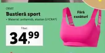 Lidl Bustieră sport Ofertă