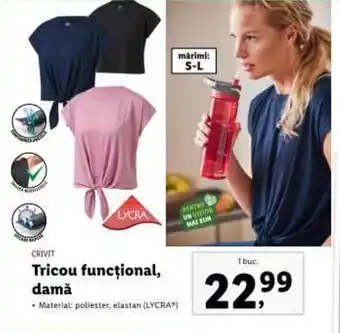 Lidl Tricou funcțional, damă Ofertă
