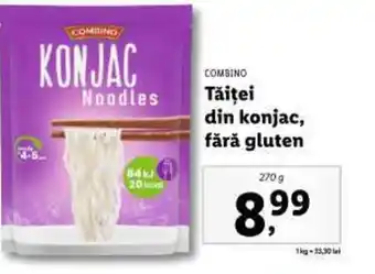 Lidl COMBINO Tăiţei din konjac, fără gluten Ofertă