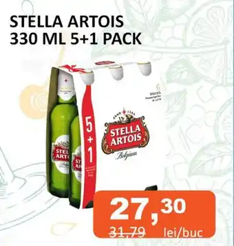 Unicarm STELLA ARTOIS 330 ML 5+1 PACK Ofertă