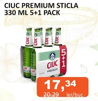 Unicarm CIUC PREMIUM STICLA 330 ML 5+1 PACK Ofertă