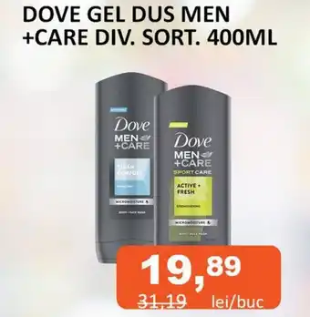 Unicarm DOVE GEL DUS MEN +CARE DIV. SORT. 400ML Ofertă