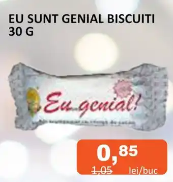 Unicarm EU SUNT GENIAL BISCUITI 30 G Ofertă