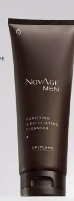 Oriflame Gel de curățare purificator şi exfoliant NovAge Men 125 ml Ofertă