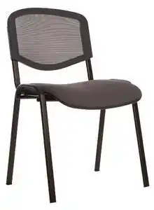 Favi Scaun vizitator iso net black, gri stofa cagliari Ofertă