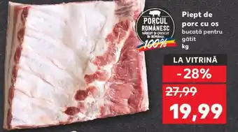 Kaufland Piept de porc cu os Ofertă