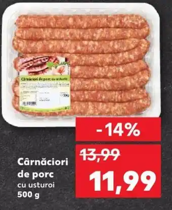 Kaufland Cârnăciori de porc cu usturoi 500 g Ofertă