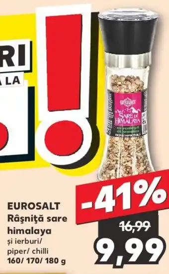 Kaufland EUROSALT Râşniţă sare himalaya Ofertă