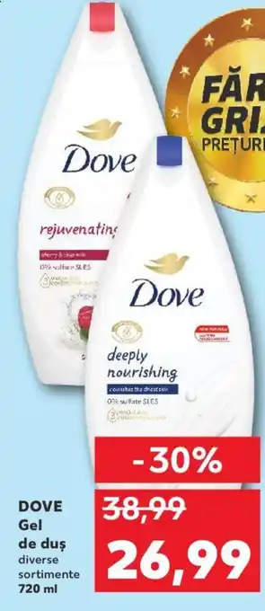 Kaufland DOVE Gel de duş Ofertă