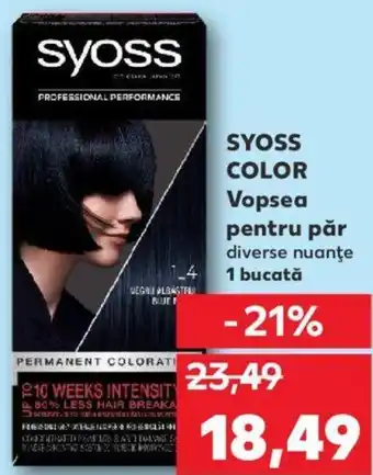 Kaufland SYOSS COLOR Vopsea pentru păr Ofertă