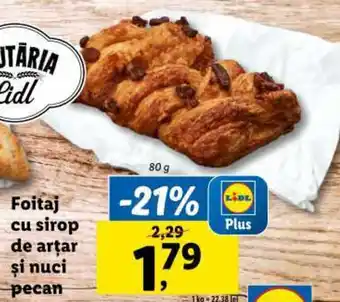 Lidl Foitaj cu sirop de artar şi nuci pecan Ofertă