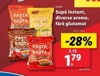 Lidl KANIA Supă instant, diverse arome, fără glutamat Ofertă