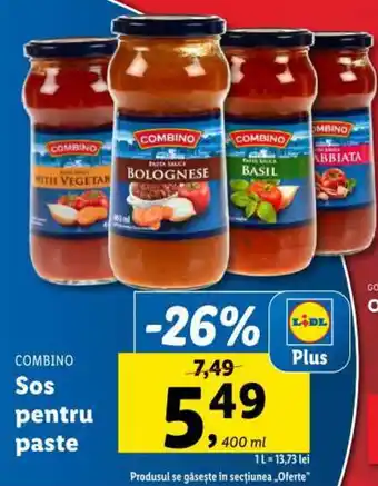 Lidl COMBINO Sos pentru paste Ofertă