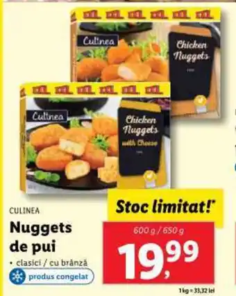 Lidl CULINEA Nuggets de pui Ofertă