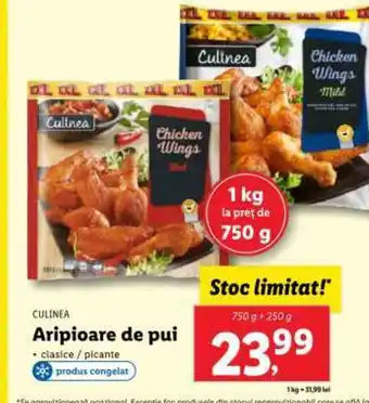 Lidl CULINEA Aripioare de pui Ofertă