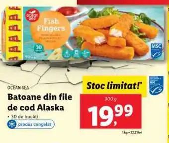 Lidl OCEAN SEA Batoane din file de cod Alaska Ofertă